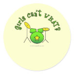 Drum Set - Green Stickers