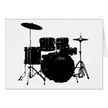 Drum Set Greeting Card