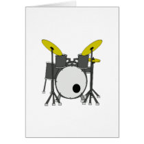 Drum Set Greeting Card