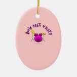 Drum Set - Pink Christmas Ornament