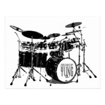 Drum Set Postcard