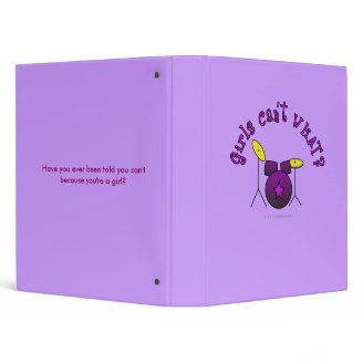 Drum Set - Purple Vinyl Binder