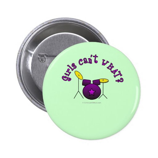 Drum Set - Purple Pin