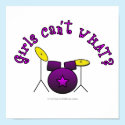 Drum Set - Purple posters