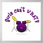 Drum Set - Purple Poster