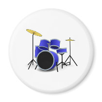 Drum Set Refrigerator Magnet