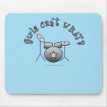 Drum Set - Silver Mouse Pads