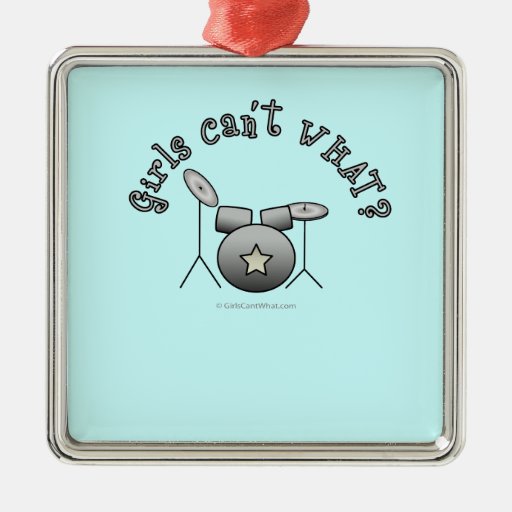 Drum Set - Silver Ornaments