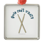 Drum Sticks Christmas Tree Ornament
