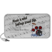 Drum Version What Feelings Sound Like - Customize Travelling Speaker