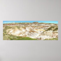 Drumheller Badlands Landscape Photo Poster