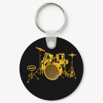 Drumkit - Yellow keychains by Music_To_My_Ears Drumkit - Yellow keychains