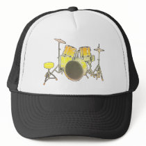 DrumKit - Yellow/Orange hats by Music_To_My_Ears DrumKit - Yellow/Orange hats