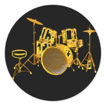 Drumkit - Yellow stickers by Music_To_My_Ears Drumkit - Yellow stickers