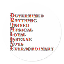 Drumline Definition stickers