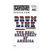 Drumline Heart Beat Postage Stamp