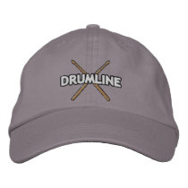 Drumline Sticks Crossed embroidered hats