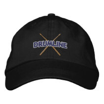 Drumline Sticks Crossed embroidered hats