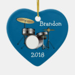 Drummer Boys Personalized Christmas Photo Ornament