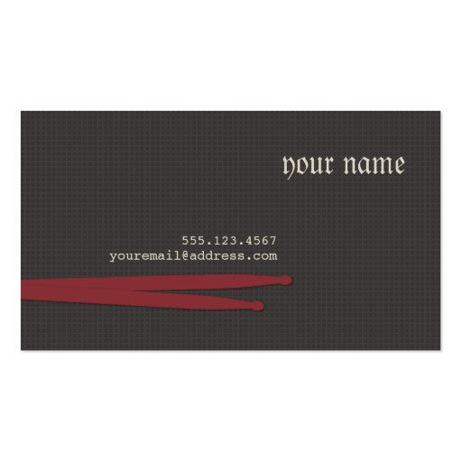 Drummer Business Card