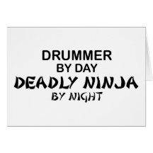 Drummer Deadly Ninja by Night Card