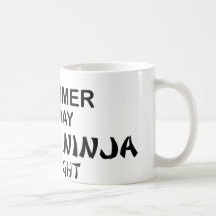 Drummer Deadly Ninja by Night Coffee Mugs