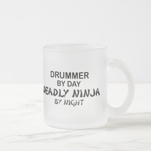Drummer Deadly Ninja by Night Mugs