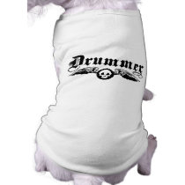Drummer Dog Tee Shirt
