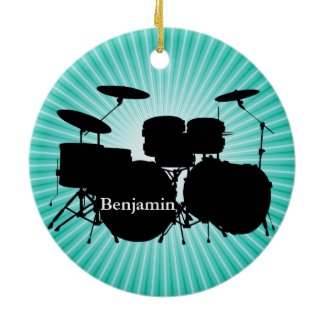 Drummer Drum Set Design Ornament