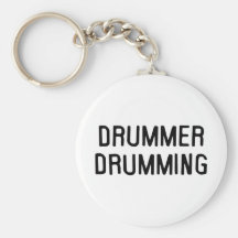 Drummer Drumming Key Chain