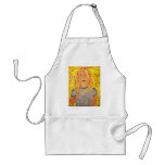 drummer girl rocks apron