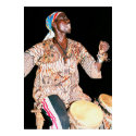 Drummer in Banjul, The Gambia, West Africa posters