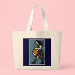 Drummer in Blue Tote bags