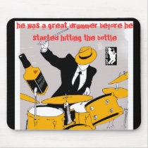 Drummer Mouse Pad - Customized mousepads by SMOKE_NYC Drummer Mouse Pad - Customized mousepads