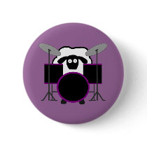 Drummer Sheep Button