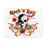 Drummer skull A Postcards