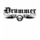 kids_basic_ringer_tshirt - Drummer with winged skull