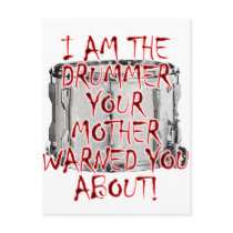 Drummer: Your Mother Warned You postcards by MarchingBand Drummer: Your Mother Warned You postcards