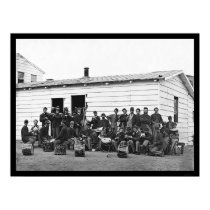 Bateristas no lazer em Washington, C.C. 1865 pôsteres
