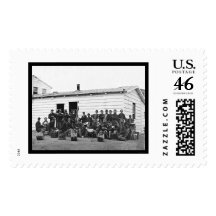 Drummers at Leisure in Washington, DC 1865 Stamp