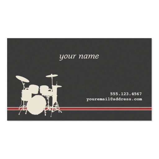 Drummer's Business Card