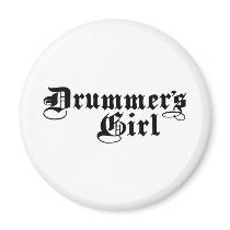 Drummer's Girl magnets by magarmor Drummer's Girl magnets