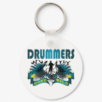 Drummers Gone Wild keychains by busybrain Drummers Gone Wild keychains