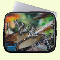 Drumming In Action laptop sleeves