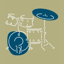 Drums Black Shirt by snizzle Drums Black Shirt