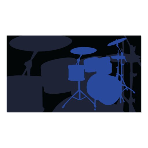 Drums - Business Business Card Template (back side)