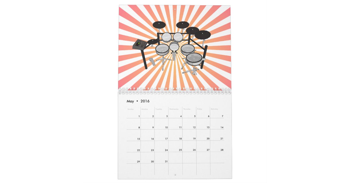 Drums Calendar Zazzle