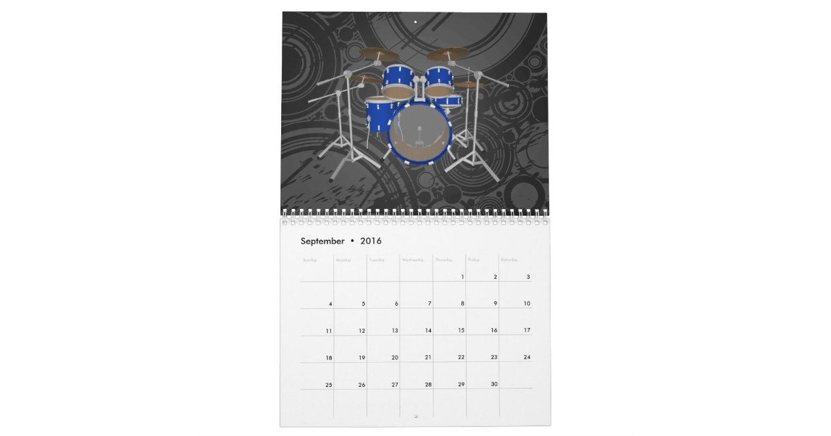 Drums Calendar Zazzle