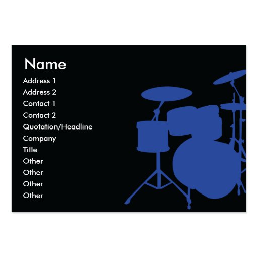 Drums - Chubby Business Card (front side)
