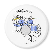 Drums Refrigerator Magnets